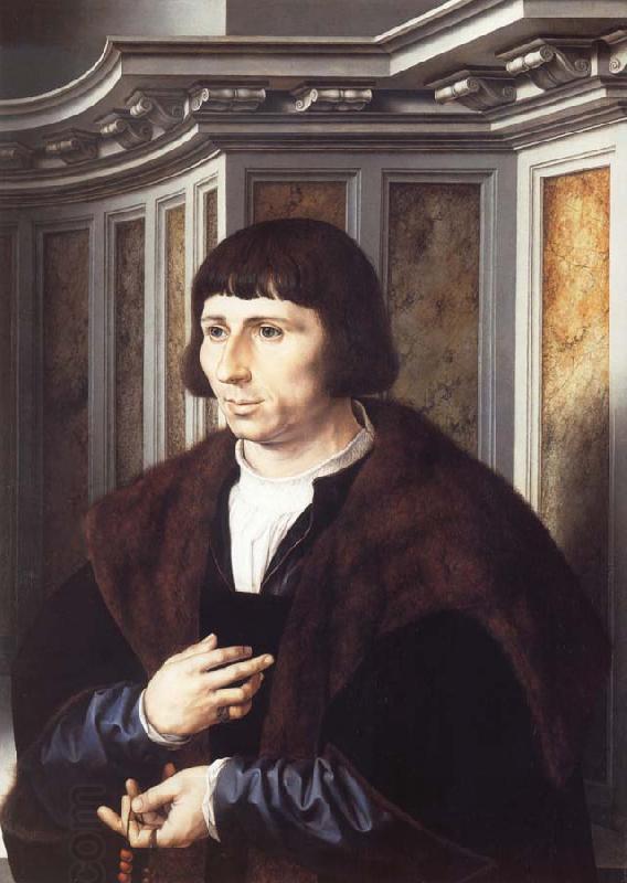 Jan Gossaert Mabuse Portrait of a Man with a Rosary oil painting picture